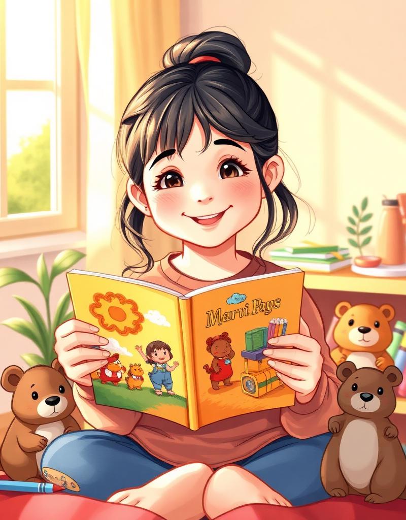 Portrait of Natalia Macias, 10-year-old author
